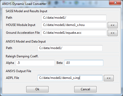  Dynamic LOADGEN input window