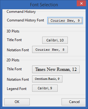  Font Change Window