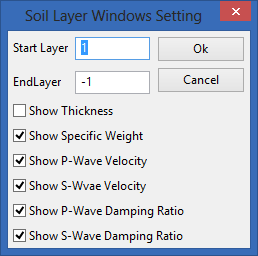  Soil Layer Settings