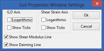 Soil Properties Settings